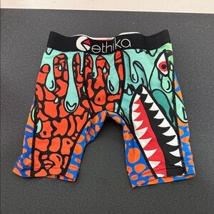 Ethika Monster Graphic Boxer Briefs - Orange, Green, Black